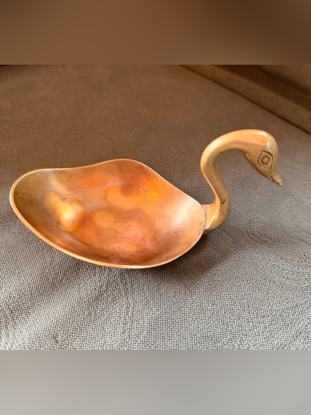 Brass Swan Decorative Dish